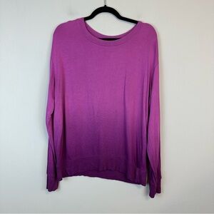 Splendid | Purple Ombré Long Sleeve Soft Crewneck Sweater Size Small